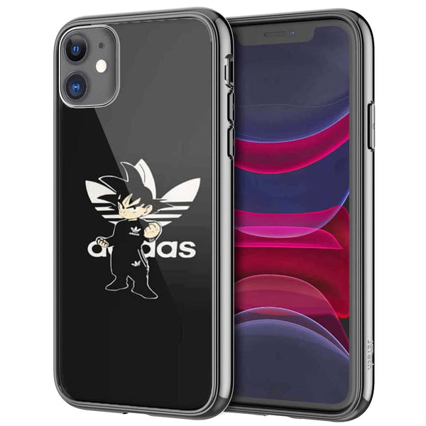 Coque iPhone 13 Goku Bad guy Adidas Jogging